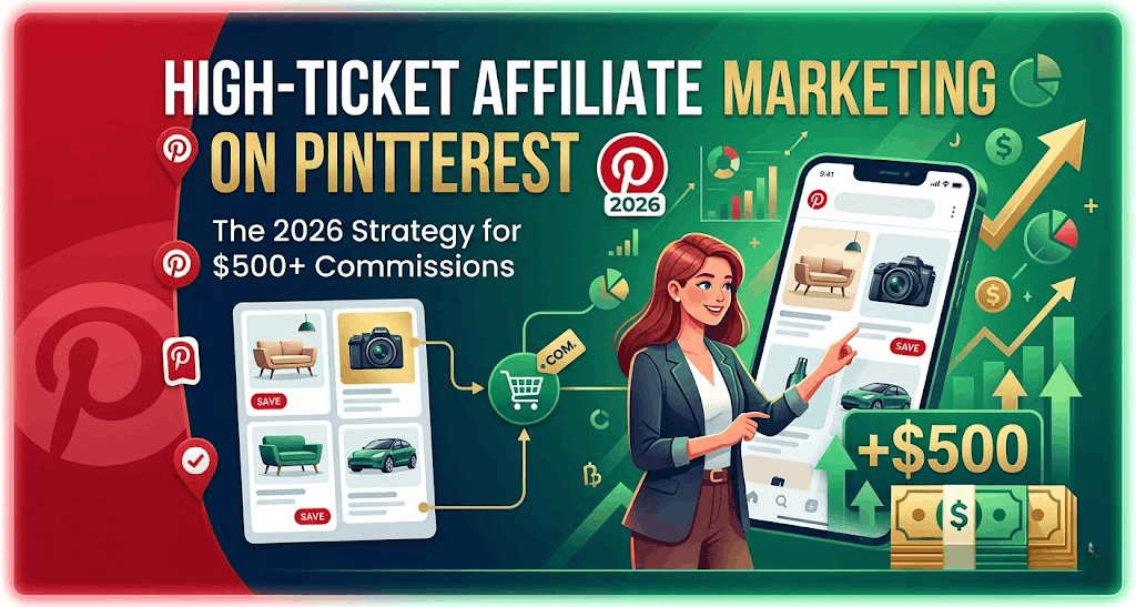 High-Ticket Affiliate Marketing on Pinterest: The 2026 Strategy for $500+ Commissions