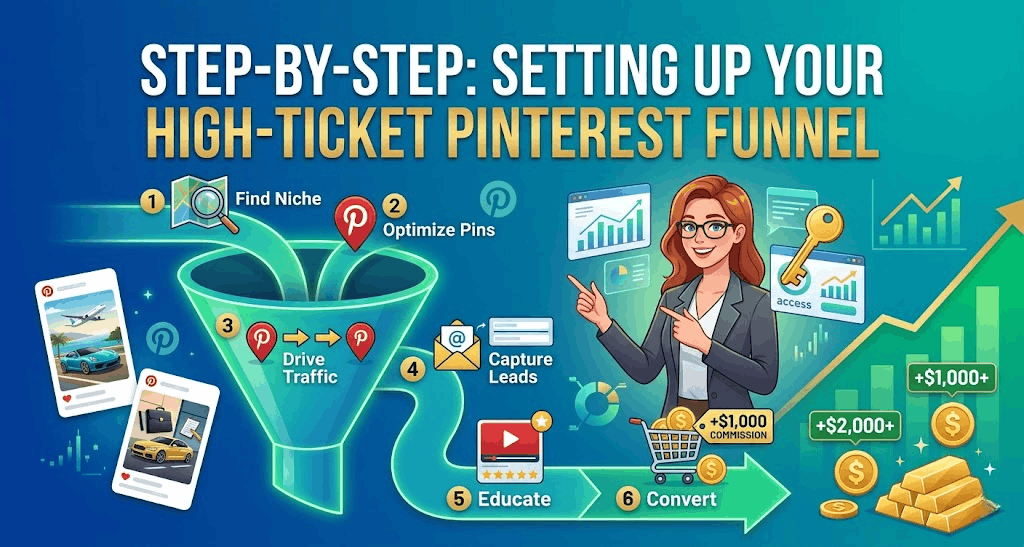 High-Ticket Affiliate Marketing on Pinterest: The 2026 Strategy for $500+ Commissions