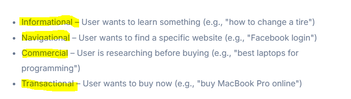 Outline Content To Match Search Intent