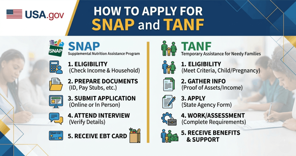 How to Apply for SNAP and TANF in USA