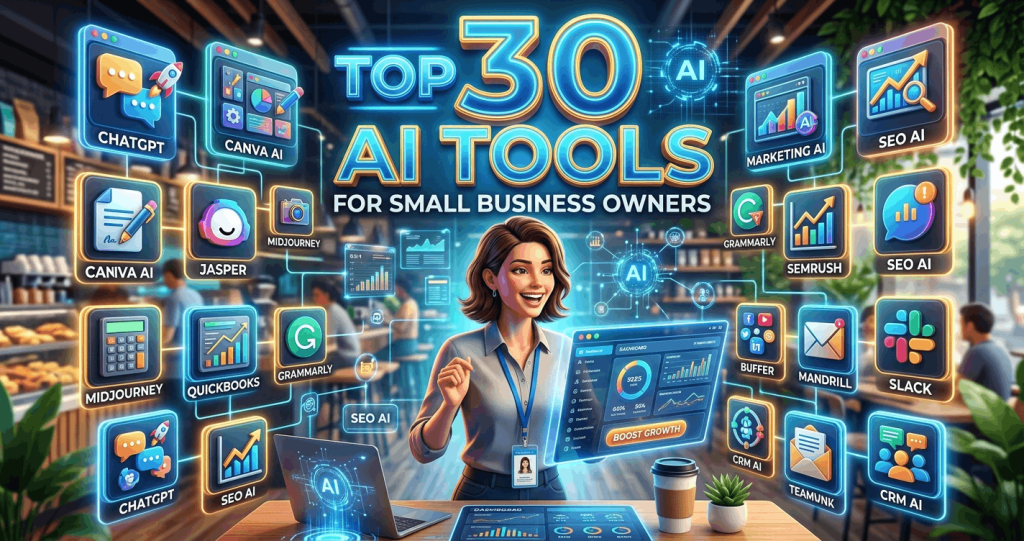 Top 30 AI Tools for Small Business Owners