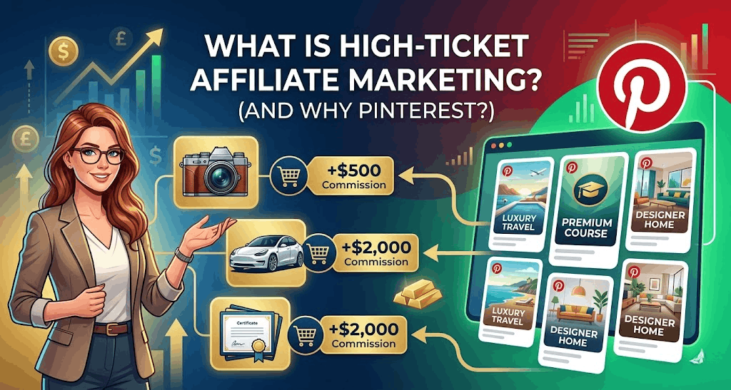 High-Ticket Affiliate Marketing on Pinterest: The 2026 Strategy for $500+ Commissions