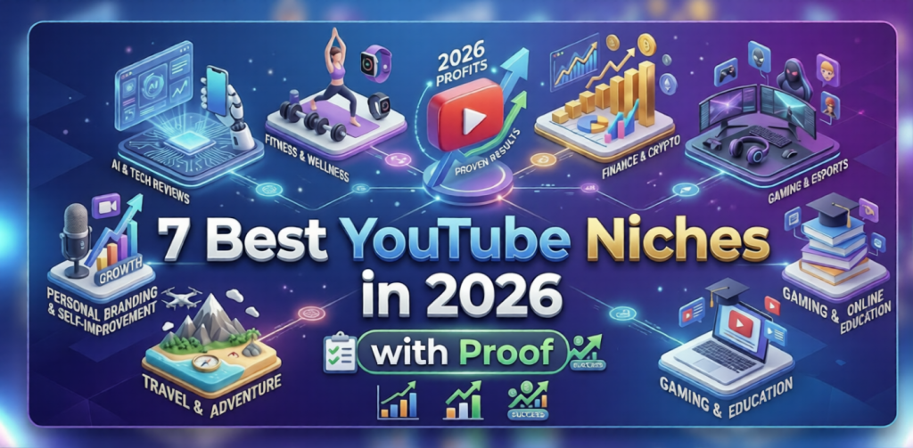 7 Best YouTube Niches in 2026 with Proof