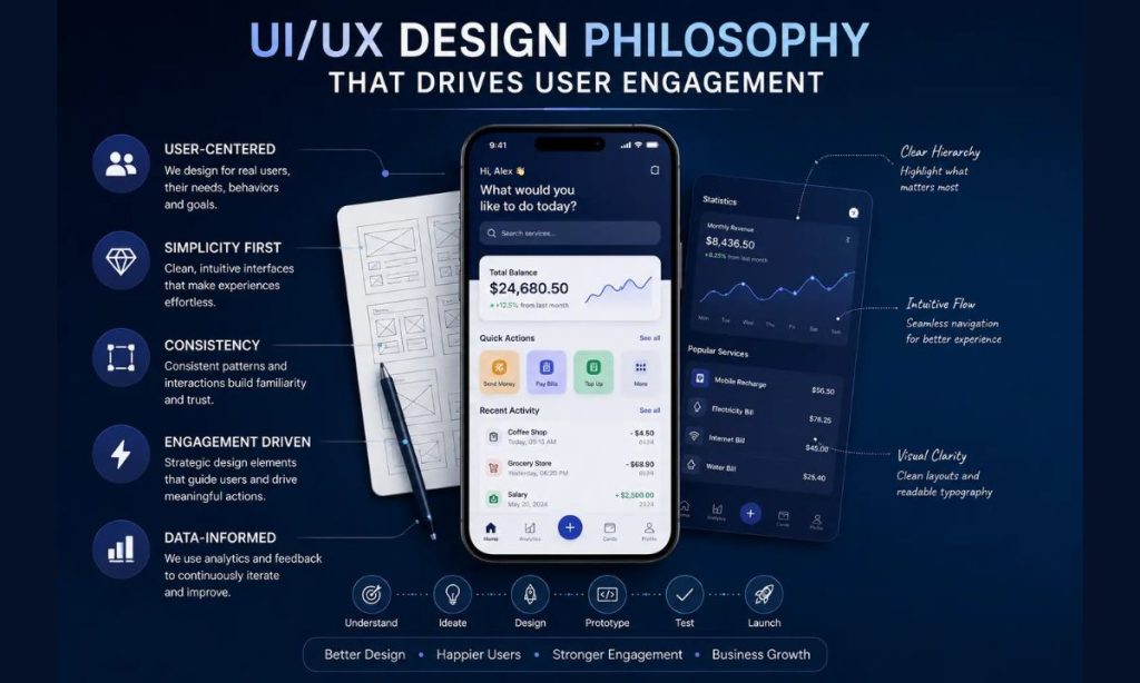 UI/UX Design Philosophy That Drives User Engagement