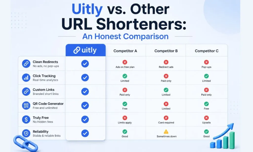 Let's be direct about what separates Uitly.com from the competition.