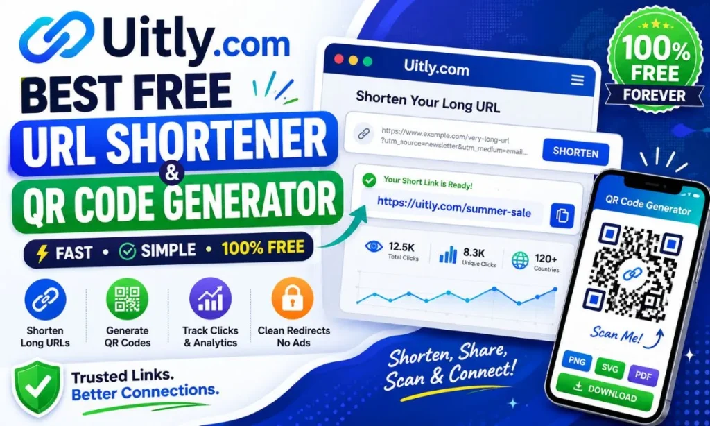 Uitly.com is an all-in-one link management platform built around two powerful, free tools: