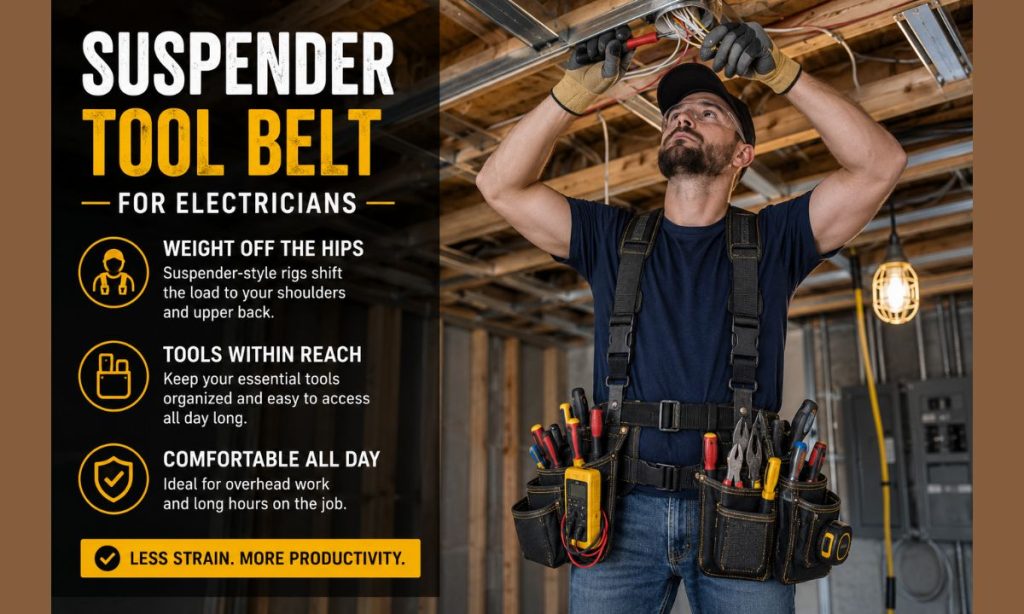 Suspender Tool Belt for Electricians
